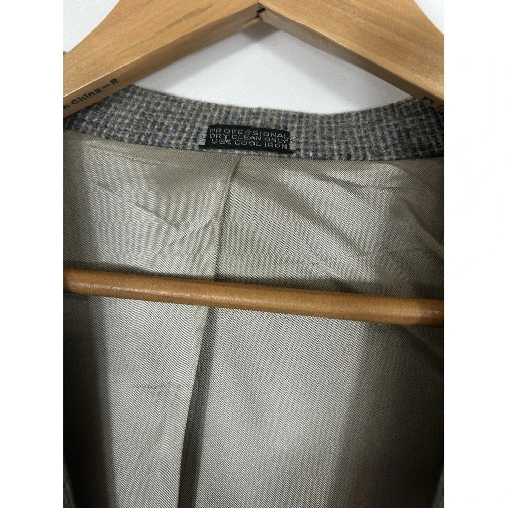 Vintage USA Mens  Tweed Twill Sport Coat Blazer Preppy Teacher Elbow‎ Patch